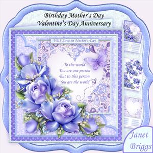 You Are the World Purple Roses Verse 8x8 Mini Kit