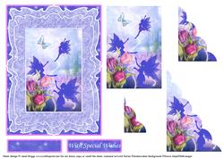 Fairy World Purple Pink Wavy Corner Stacker