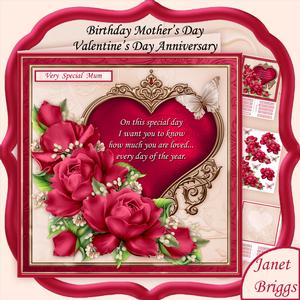 You Are Loved Pink Roses Verse 8x8 Mini Kit