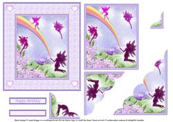 Rainbow Fairy Topper & Wavy Corner Stacker