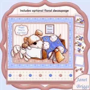 Happy Hour is Nap Time Bella 7.5 Decoupage Mini Kit