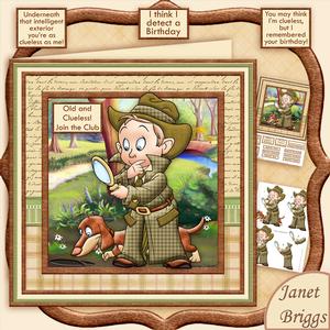 Old & Clueless Join the Club 8x8 Decoupage Mini Kit