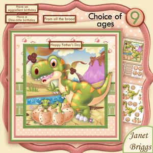 Dinosaur Dino-mite Birthday or Father's Day Mini Kit & Ages