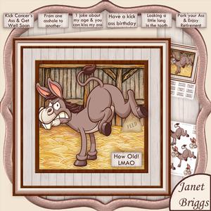 Lmao Ass Jokes 8x8 Humorous All Occasions Mini Kit