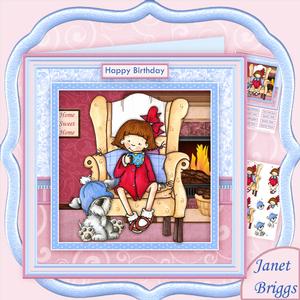Cocoa Time Birthday Retirement Get Well 8x8 Mini Kit