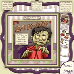 Walking Dead Zombie Birthday Get Well Fathers Day Mini Kit