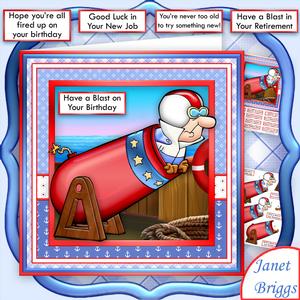 Have a Blast 8x8 All Occasions Humorous Decoupage Mini Kit