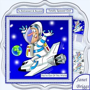 You're Out of This World 8x8 Decoupage Mini Kit for Men