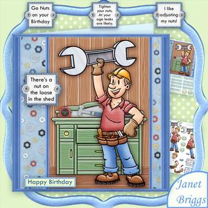Go Nuts or Theres a Nut on the Loose Decoupage Mini Kit