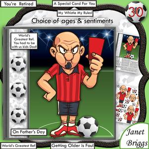 Football Foul All Occasions Humorous 7.5 Decoupage Mini Kit