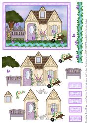 Cottage Scene Topper & Decoupage
