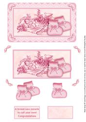 Vintage New Baby Girl Toppers