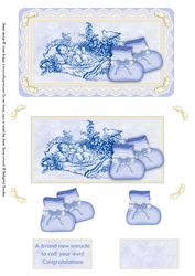 Vintage New Baby Boy Toppers