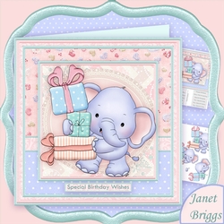 ELLIE WRAPPED WITH LOVE 8x8 Decoupage Mini Kit