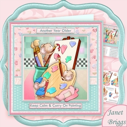 MONET MICE Artists 8x8 Decoupage Mini Kit