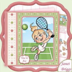 ANYONE FOR TENNIS 7.5 Decoupage Mini Kit