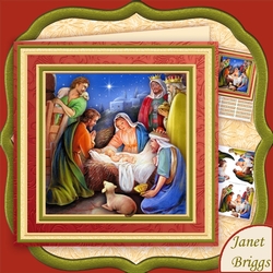 CHRISTMAS NATIVITY REASON FOR THE SEASON 8x8 Decoupage Mini Kit