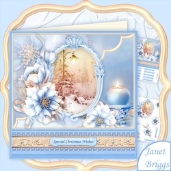 CHRISTMAS FROSTED FLORALS BENEATH THE LAMPLIGHT 8 Mini Kit