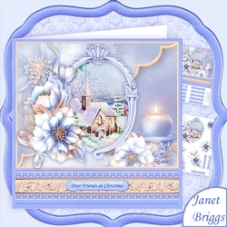 CHURCH VISIT & FROSTED FLORALS 8x8 Christmas Mini Kit