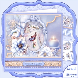 SLEIGH RIDE & FROSTED FLORALS 8x8 Christmas Mini Kit