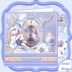 FROSTED FLORALS CANDLELIGHT 8x8 Christmas Mini Kit