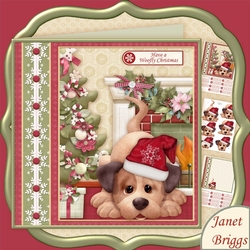 HAVE A WOOFLY CHRISTMAS 7.8 Decoupage Kit