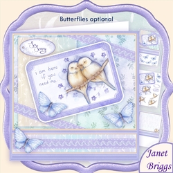 Im Here If You Need Me 8x8 Sympathy Decoupage & Insert Mini Kit