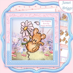 DAISY DROP All Occasions 8x8 Decoupage & Insert Mini Kit