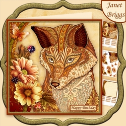 FOX & FLORALS 7.5 Decoupage & Insert Mini Kit