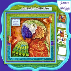 PARROT 8x8 Decoupage & Insert Mini Kit