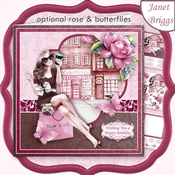 SHOPPING DIVA 8x8 Decoupage & Insert Mini Kit