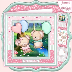 LOVE IS IN THE AIR 8x8 Decoupage & Insert All Occasions Mini Kit