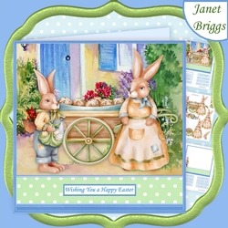 EASTER HOT CROSS BUNS 7.5 Decoupage & Insert Mini Kit