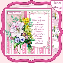 SPRING BOUQUET 7.8 Decoupage & Insert Mini Kit