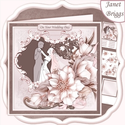 WEDDING DAY 1st DANCE 8x8 Decoupage & Insert Mini Kit