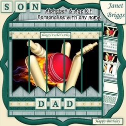CRICKET 7.5 Alphabet and Age Quick Card Kit Create Any Name