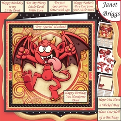 HANDSOME DEVIL 7.3 Decoupage & Insert Mini Kit various occasions