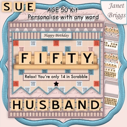 50 IN SCRABBLE 7.5 Alphabet Quick Card Kit Create Any Name