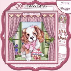 PUPPYS CUPCAKE 8x8 Decoupage & Insert Mini Kit
