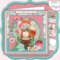 FOXY LADY 8x8 Decoupage & Insert Mini Kit