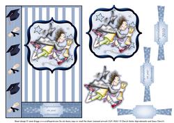Graduation Male Card Front and Topper