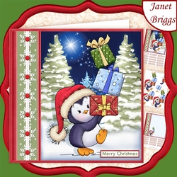 PERCYS CHRISTMAS TOWER 7.5 Decoupage & Insert Mini Kit