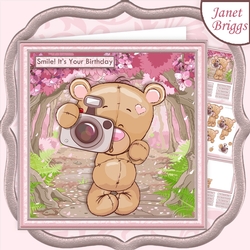 SMILE ITS YOUR BIRTHDAY 7.5 Decoupage & Insert Mini Kit
