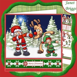 SANTA & PALS DABBING Christmas Decoupage for Teenagers & Children
