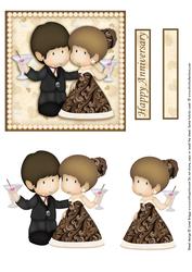 Wedding Anniversary Couple Celebrations Quick Card