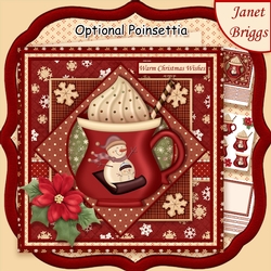 WARM WINTER WISHES 7.5 Christmas Decoupage & Insert Mini Kit