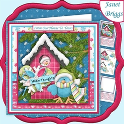 FROM OUR HOUSE TO YOURS 7.5 Christmas Decoupage & Insert Mini Kit