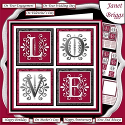 LOVE SQUARES All Occasions 7.5 Quick Layer Card & Insert