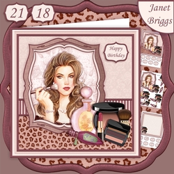 MAKE UP ARTIST 8x8 Decoupage & Insert Mini Kit