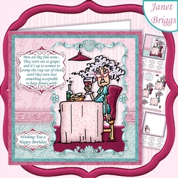 MEN ARE LIKE FINE WINE 7.7 Stella Decoupage & Insert Mini Kit